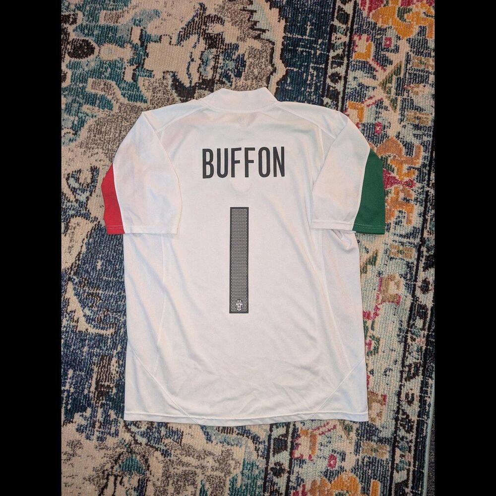 Juventus 2005-06 Goalkeeper Buffon Soccer Jersey Vintage Nike Kit XL White